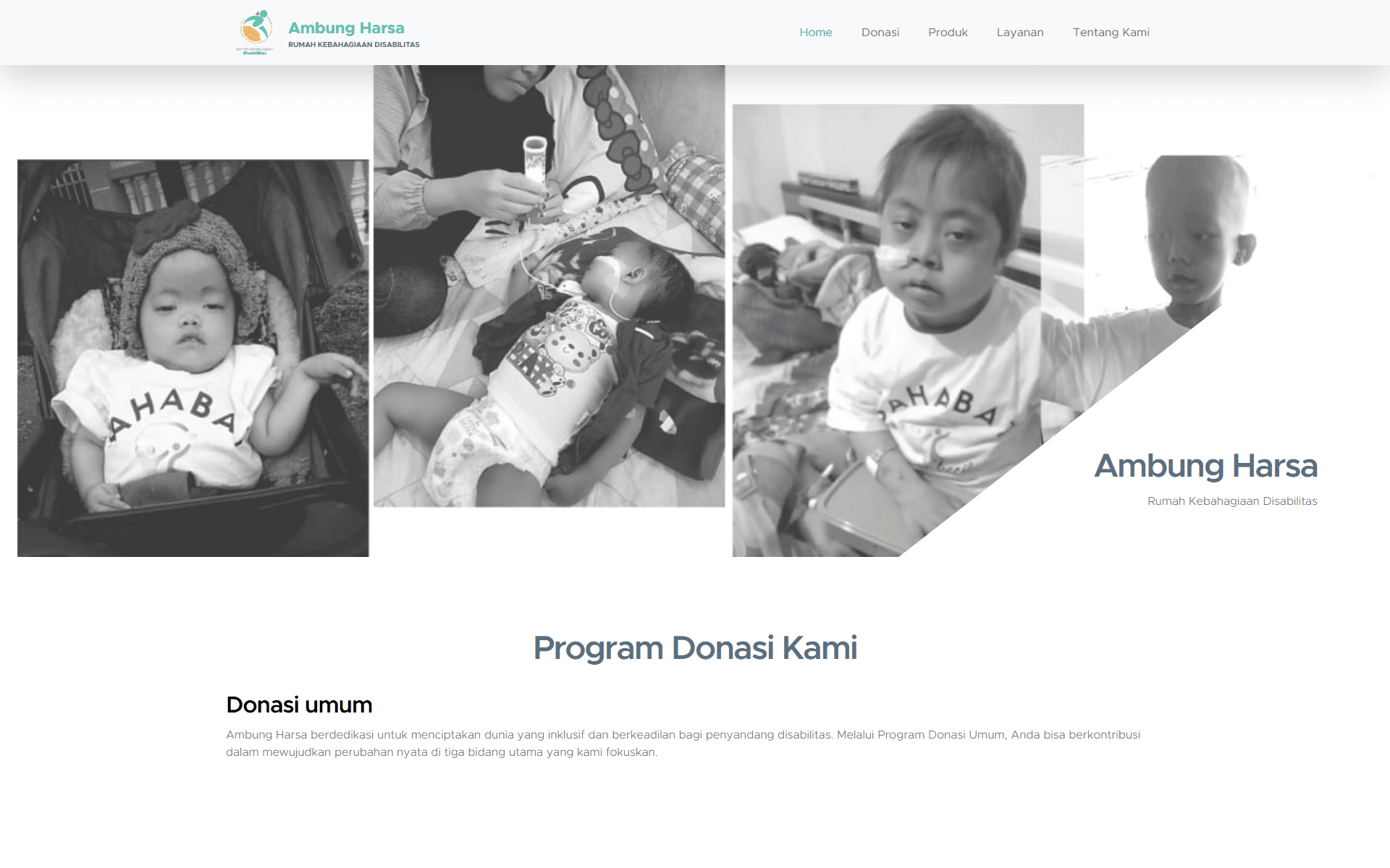 Ambung Harsa — Donation Platform